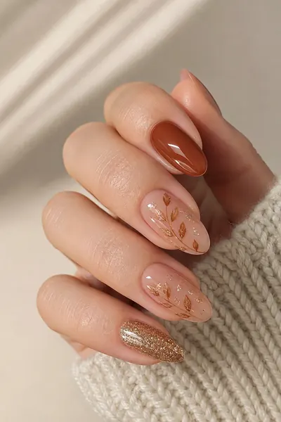 Beispiel-Hand mit Saisonal-Maniküre